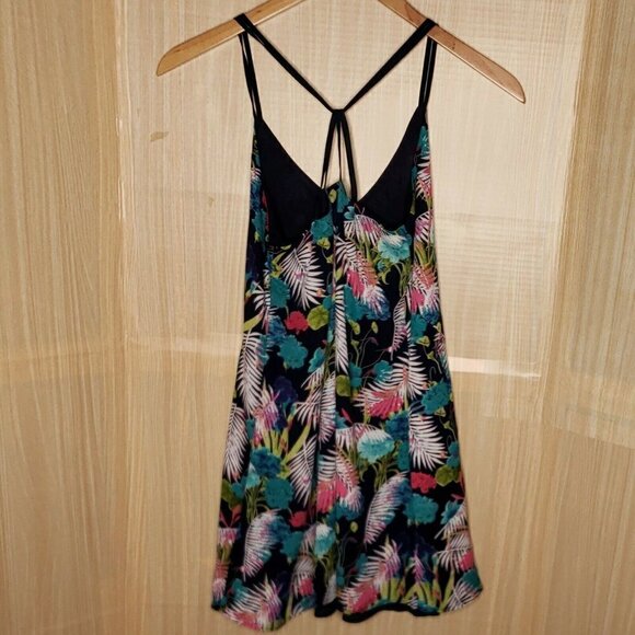 Love Riche Strappy Black Tropical Slip Dress - Picture 2 of 8